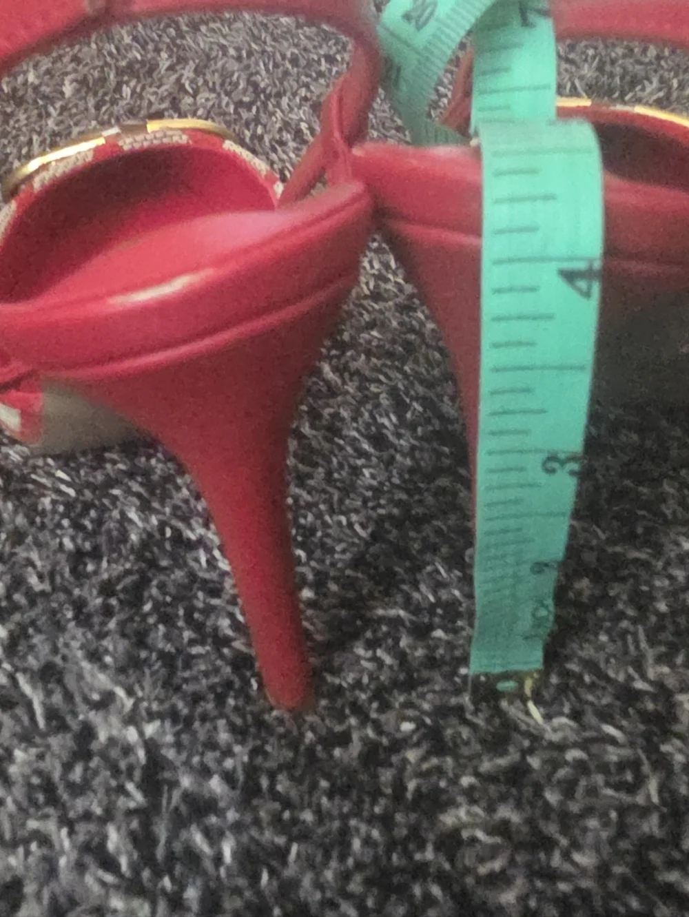New Valentino Garavani Red and Cream Slingback Heels - Copy